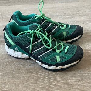 Adidas Green and Black Trail Hiking Sneakers